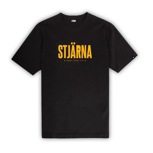 T-shirt : Stjarna (black/gold)